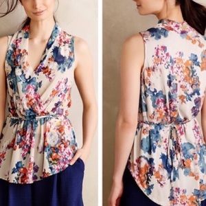 Sunday in Brooklyn Edria Floral Wrap Knit Blouse